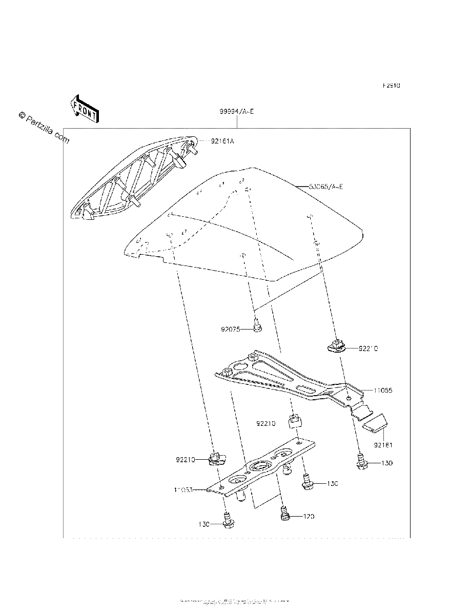 Diagrama de ACCESSORY SINGLE SEAT COVER