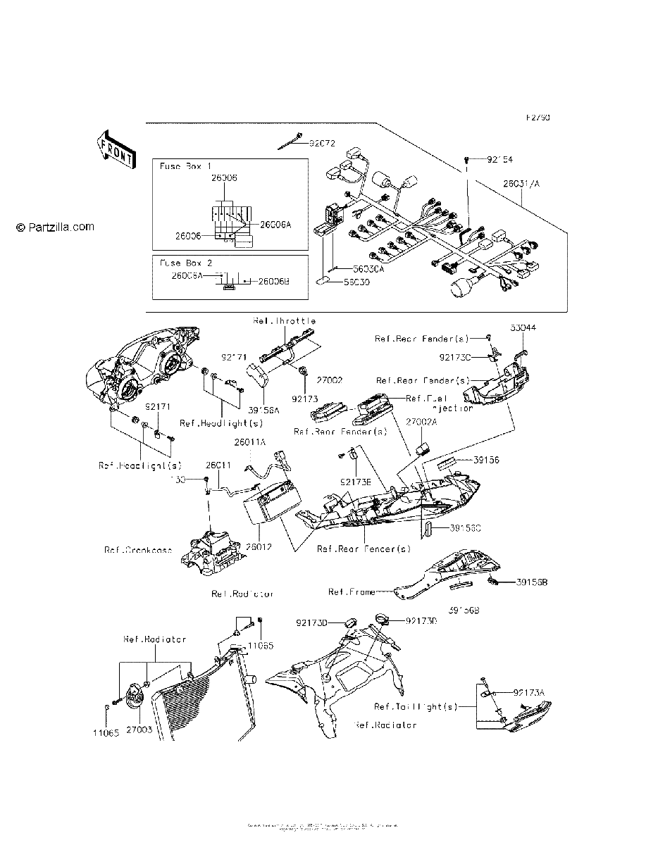 Diagrama de CHASSIS ELECTRICAL EQUIPMENT