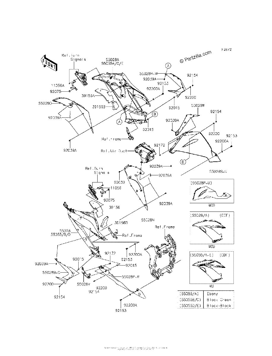 Diagrama de COWLING LOWERS EDF EEF