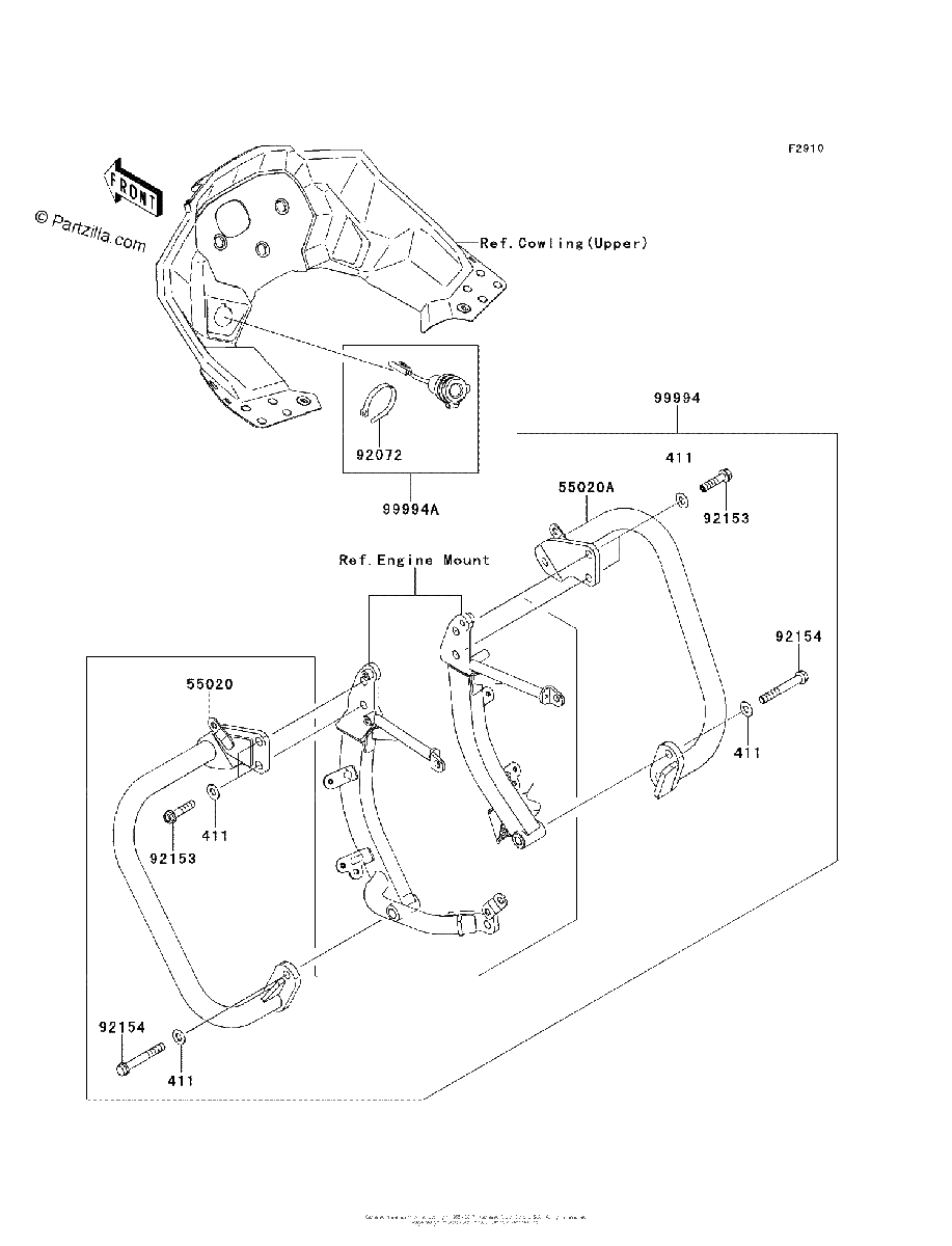Diagrama de ACCESSORY ENGINE GUARD