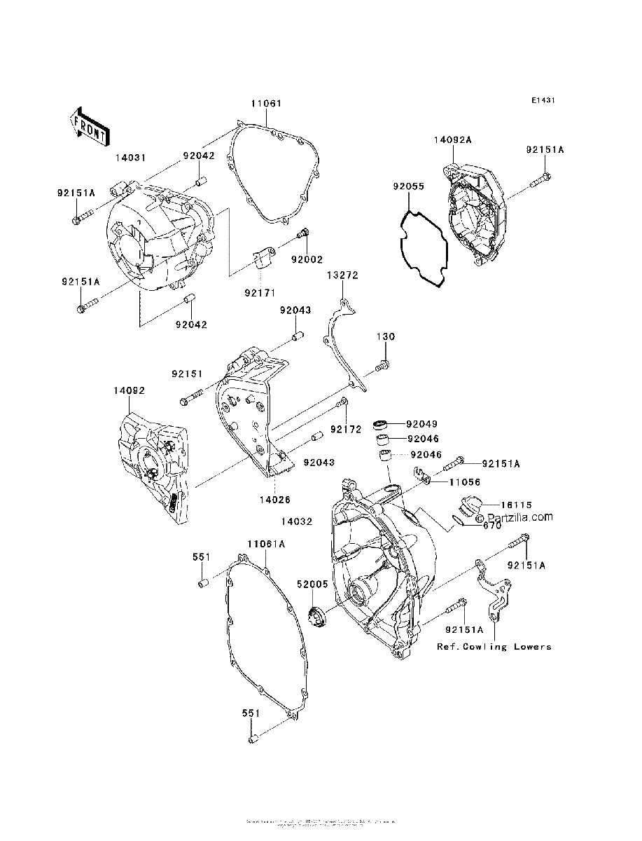 Diagrama de ENGINE COVER S