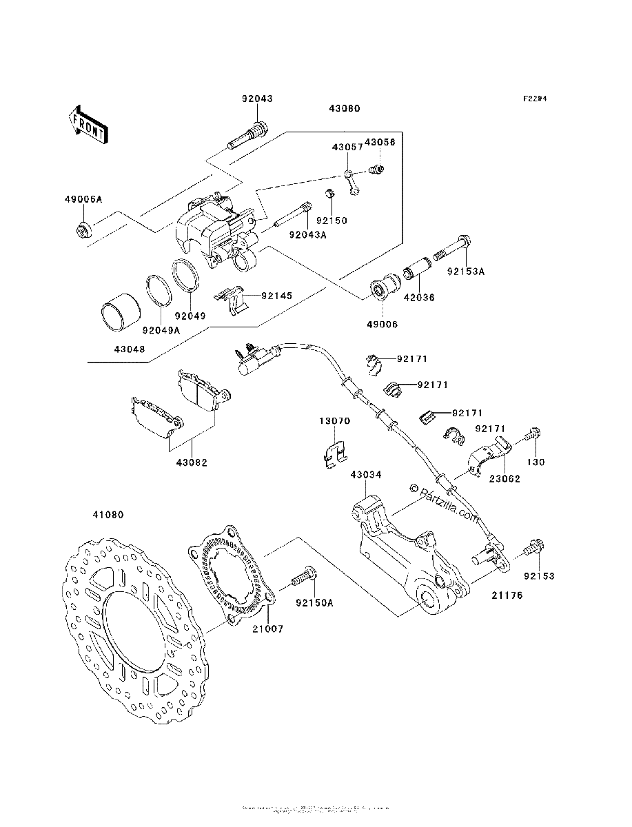 Diagrama de REAR BRAKE