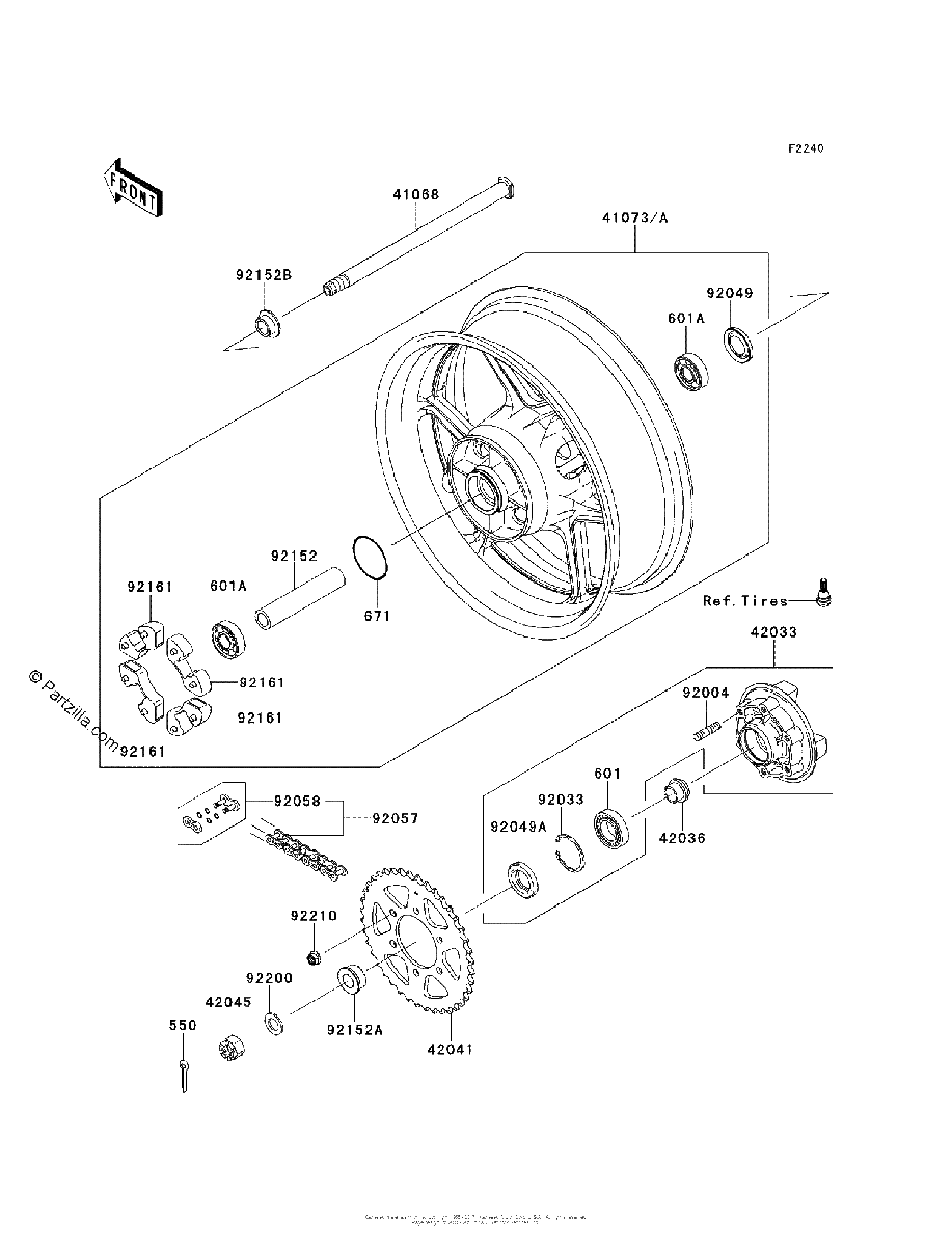 Diagrama de REAR HUB