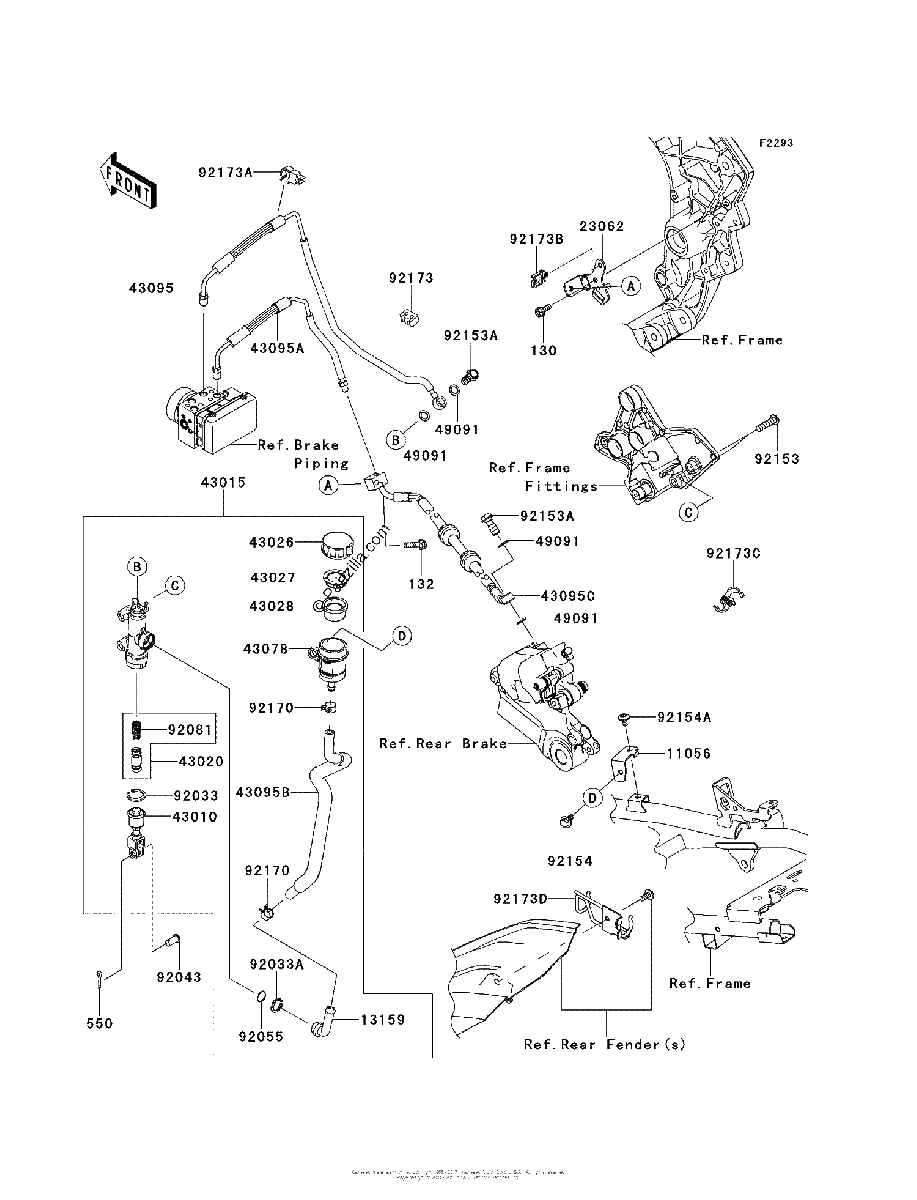 Diagrama de REAR MASTER CYLINDER