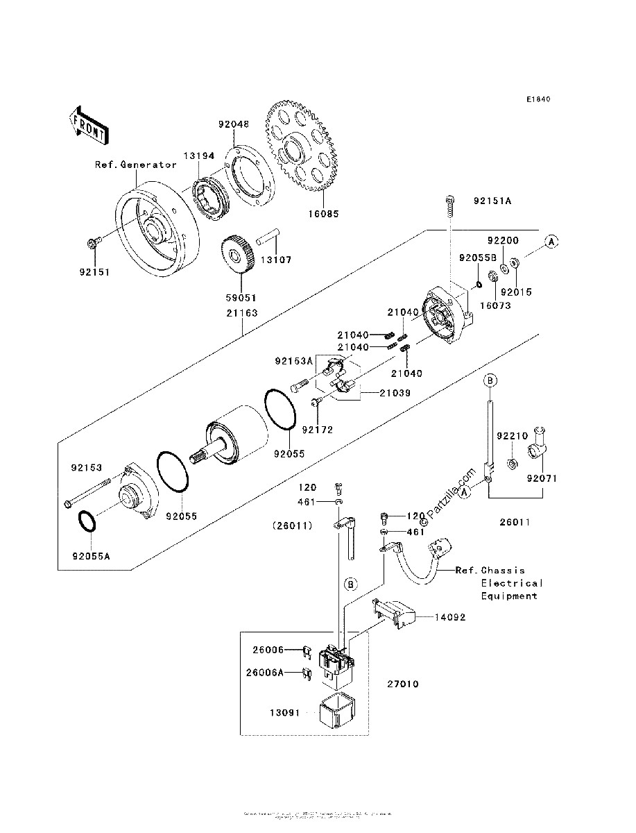 Diagrama de STARTER MOTOR