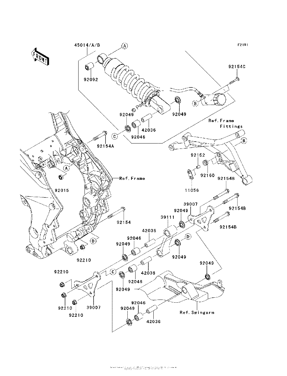 Diagrama de SUSPENSION SHOCK ABSORBER