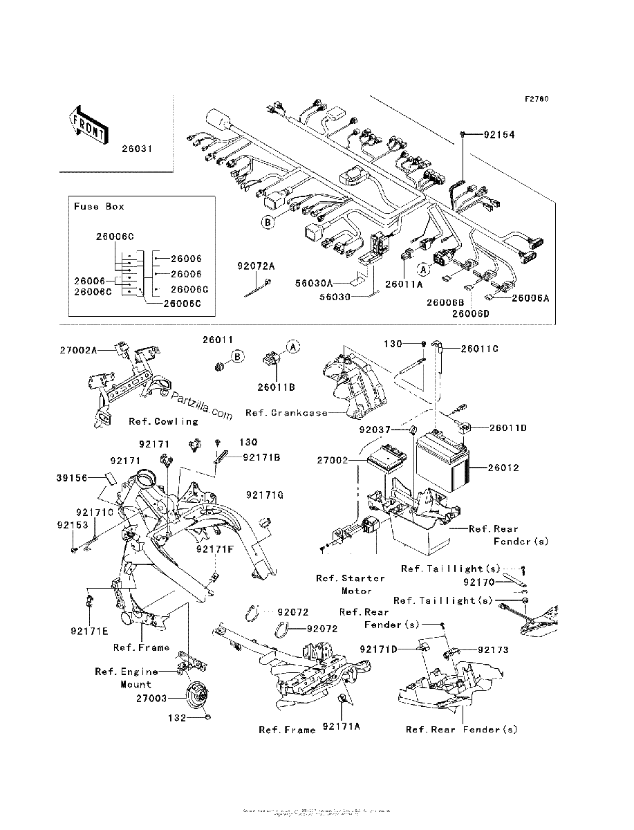 Diagrama de CHASSIS ELECTRICAL EQUIPMENT