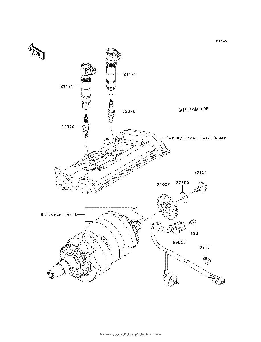 Diagrama de IGNITION SYSTEM