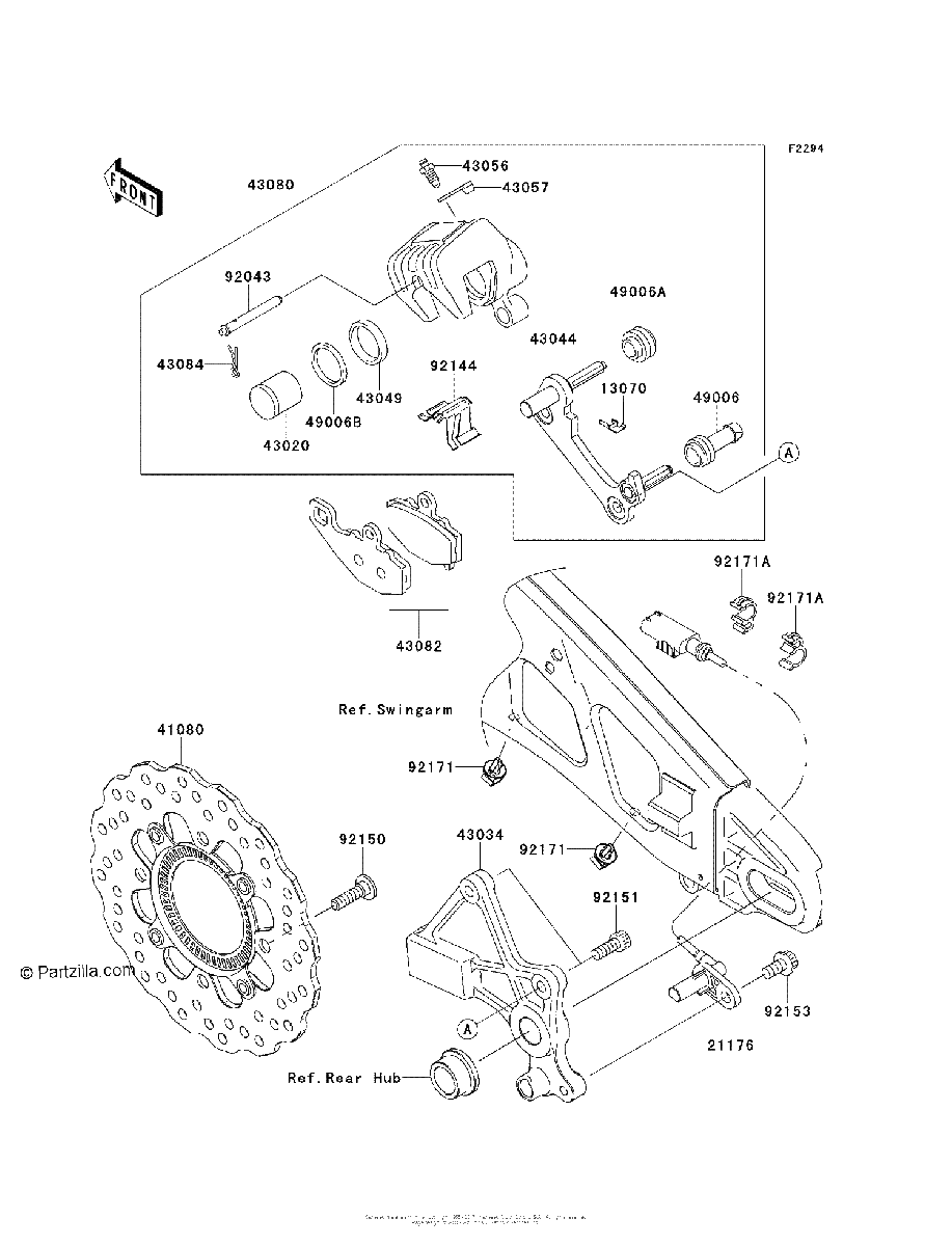 Diagrama de REAR BRAKE