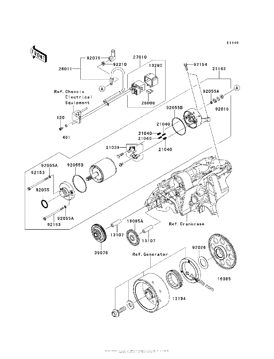 Diagrama de STARTER MOTOR