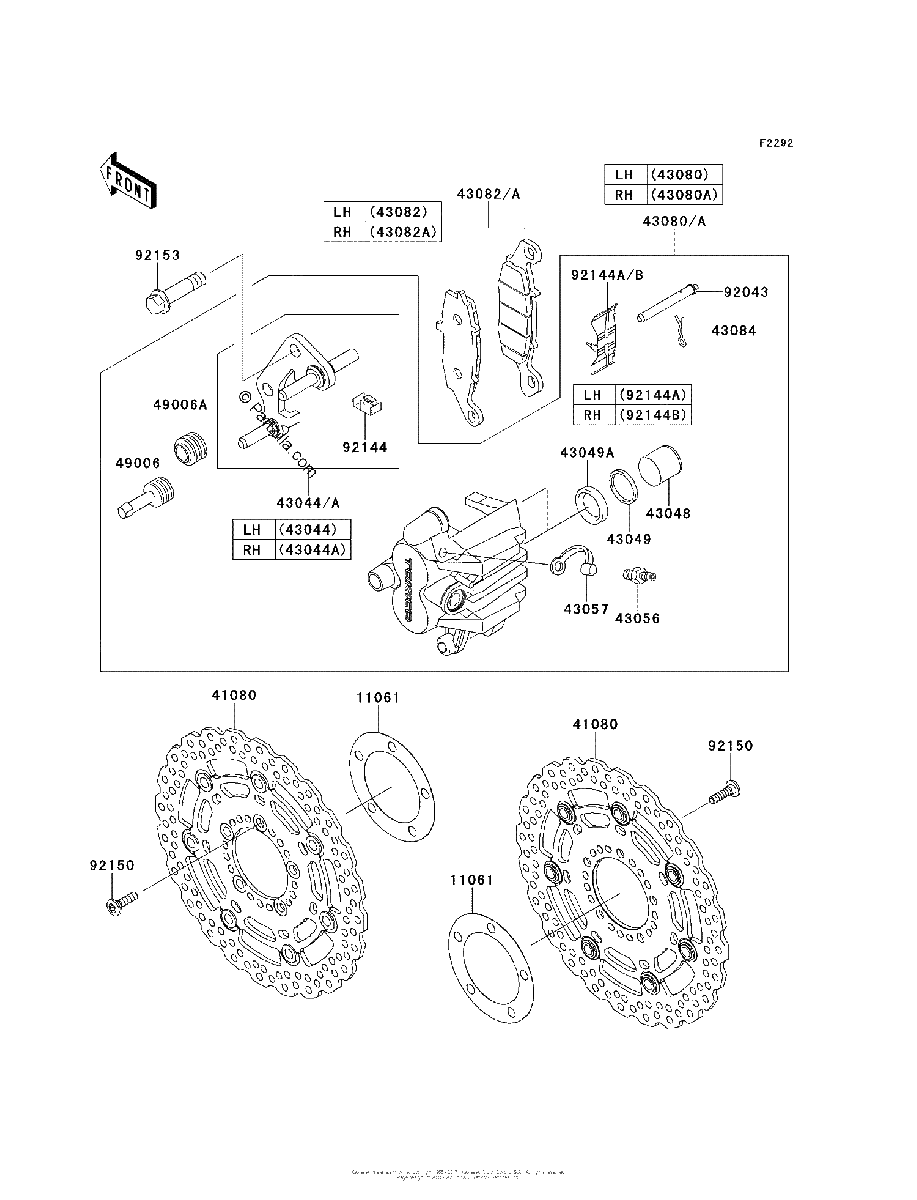 Diagrama de FRONT BRAKE