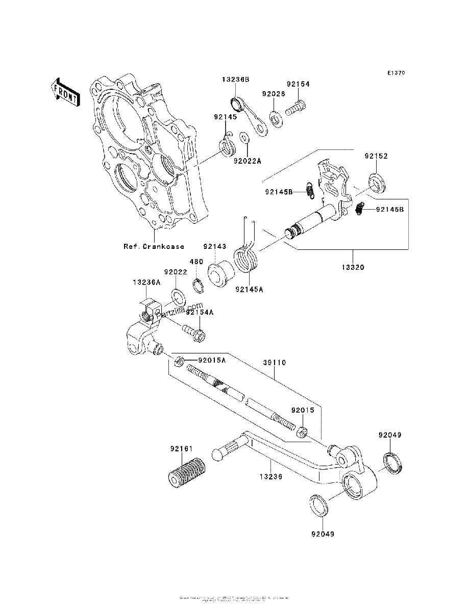 Diagrama de GEAR CHANGE MECHANISM