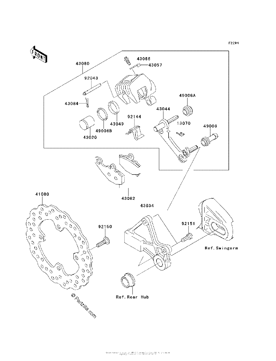 Diagrama de REAR BRAKE