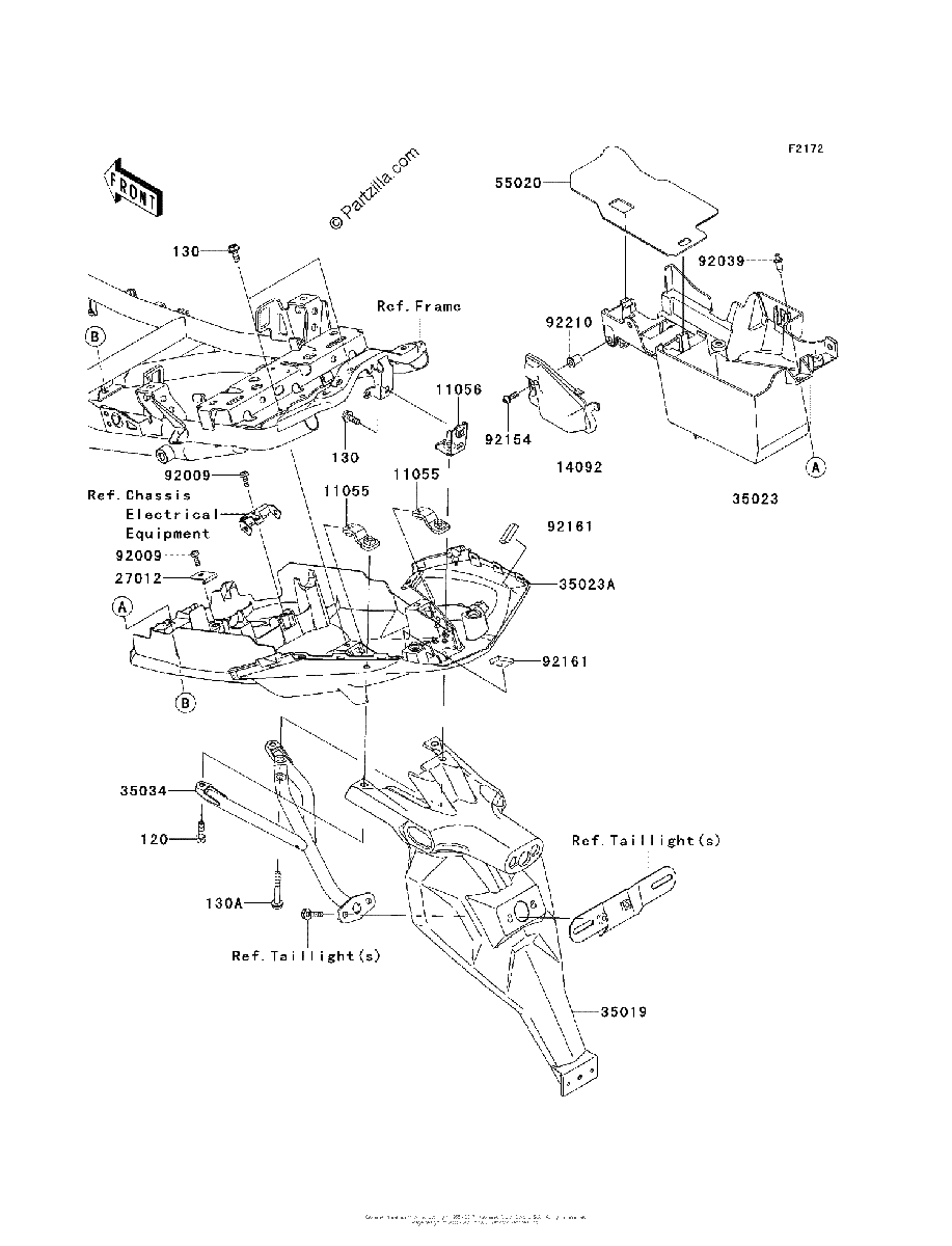 Diagrama de REAR FENDER S