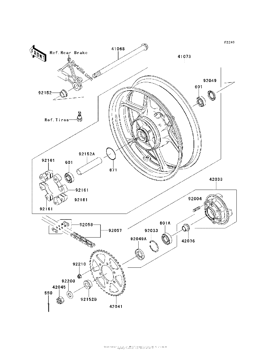 Diagrama de REAR HUB