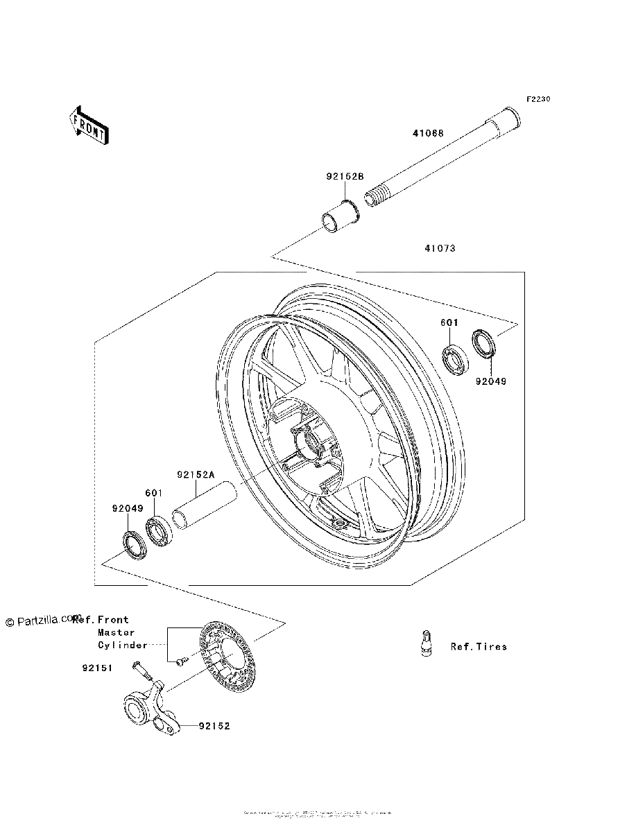 Diagrama de FRONT WHEEL