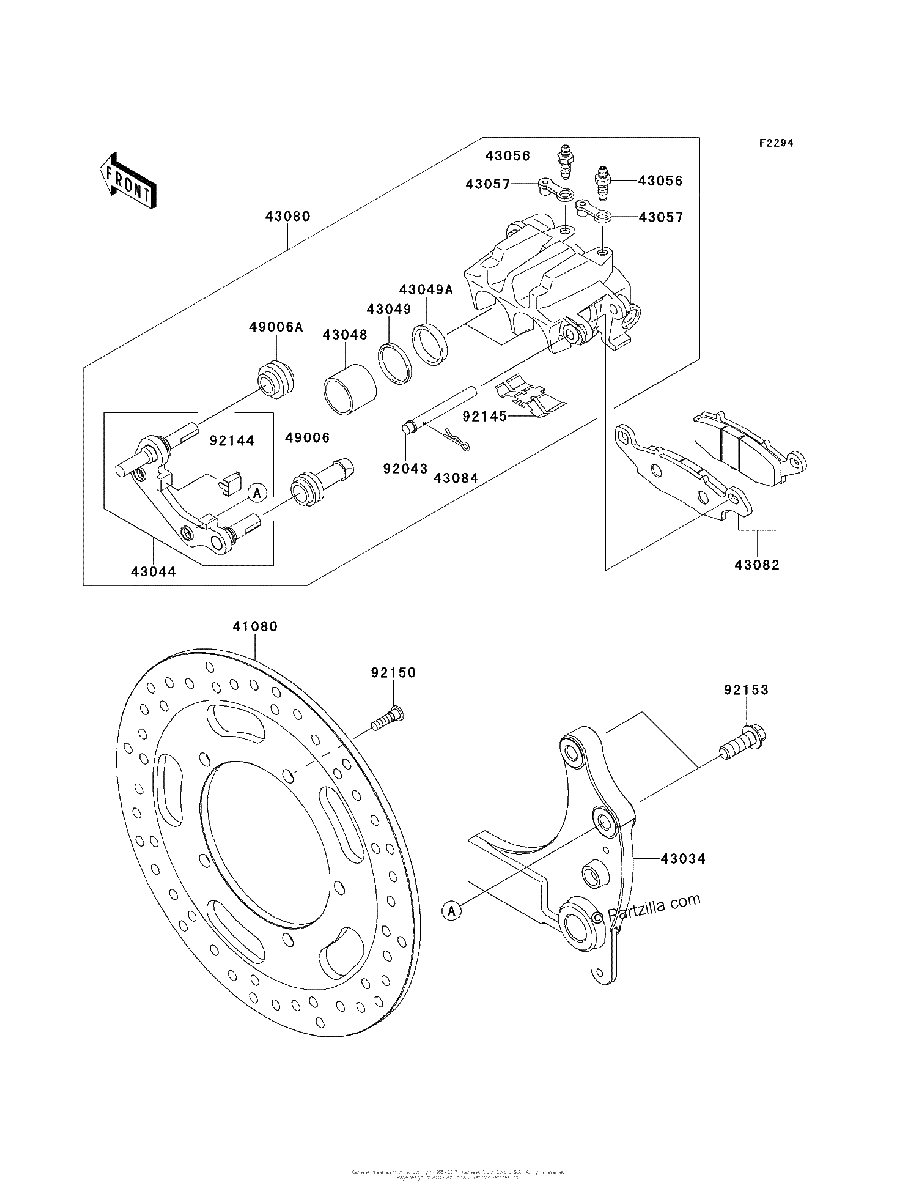 Diagrama de REAR BRAKE