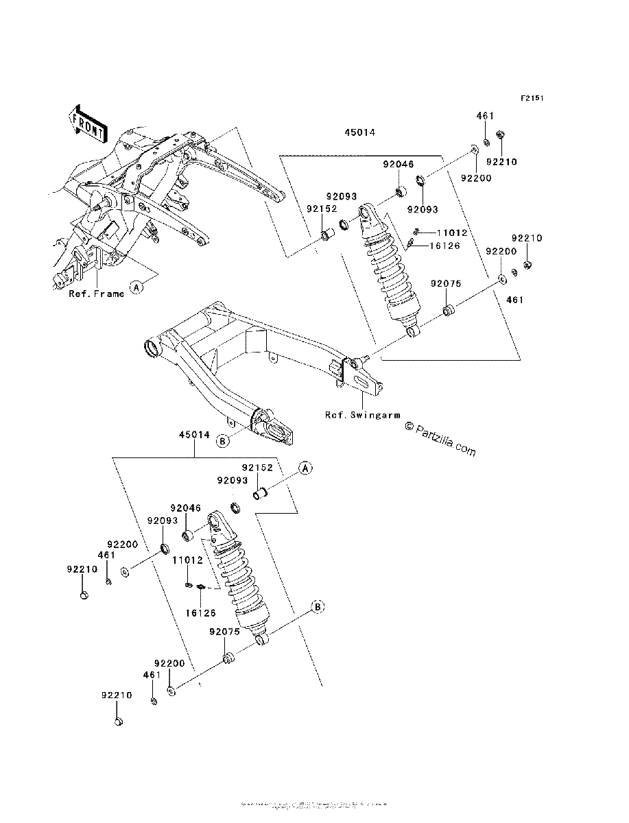 Diagrama de SUSPENSION SHOCK ABSORBER