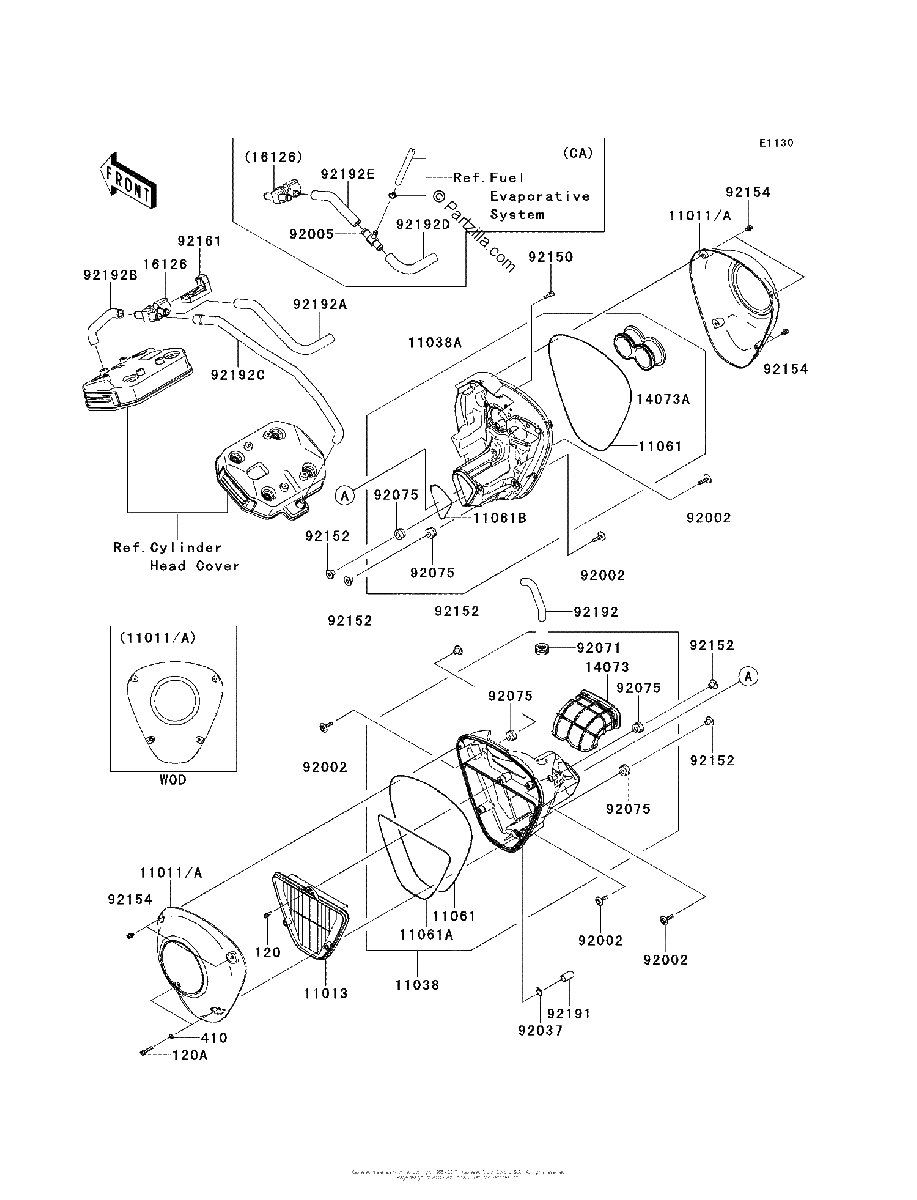 Diagrama de AIR CLEANER