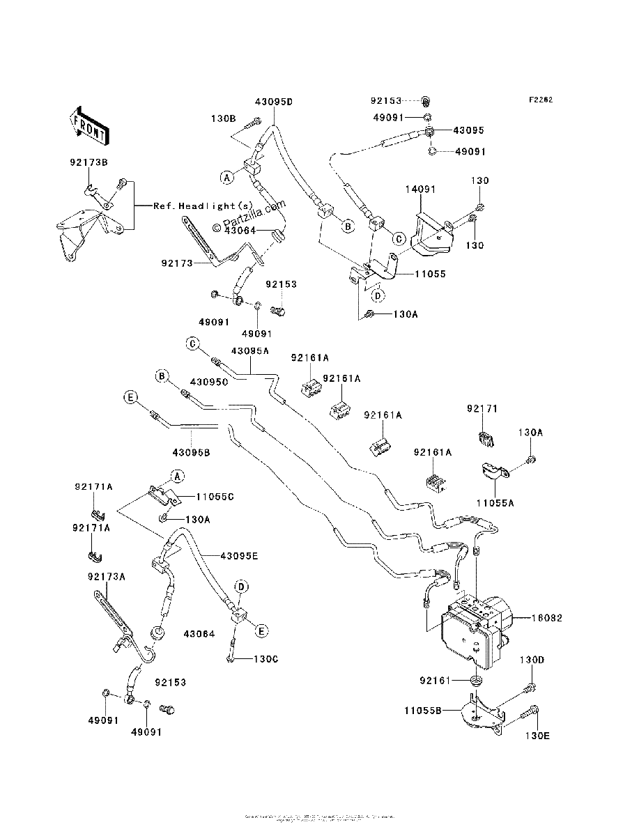 Diagrama de BRAKE PIPING