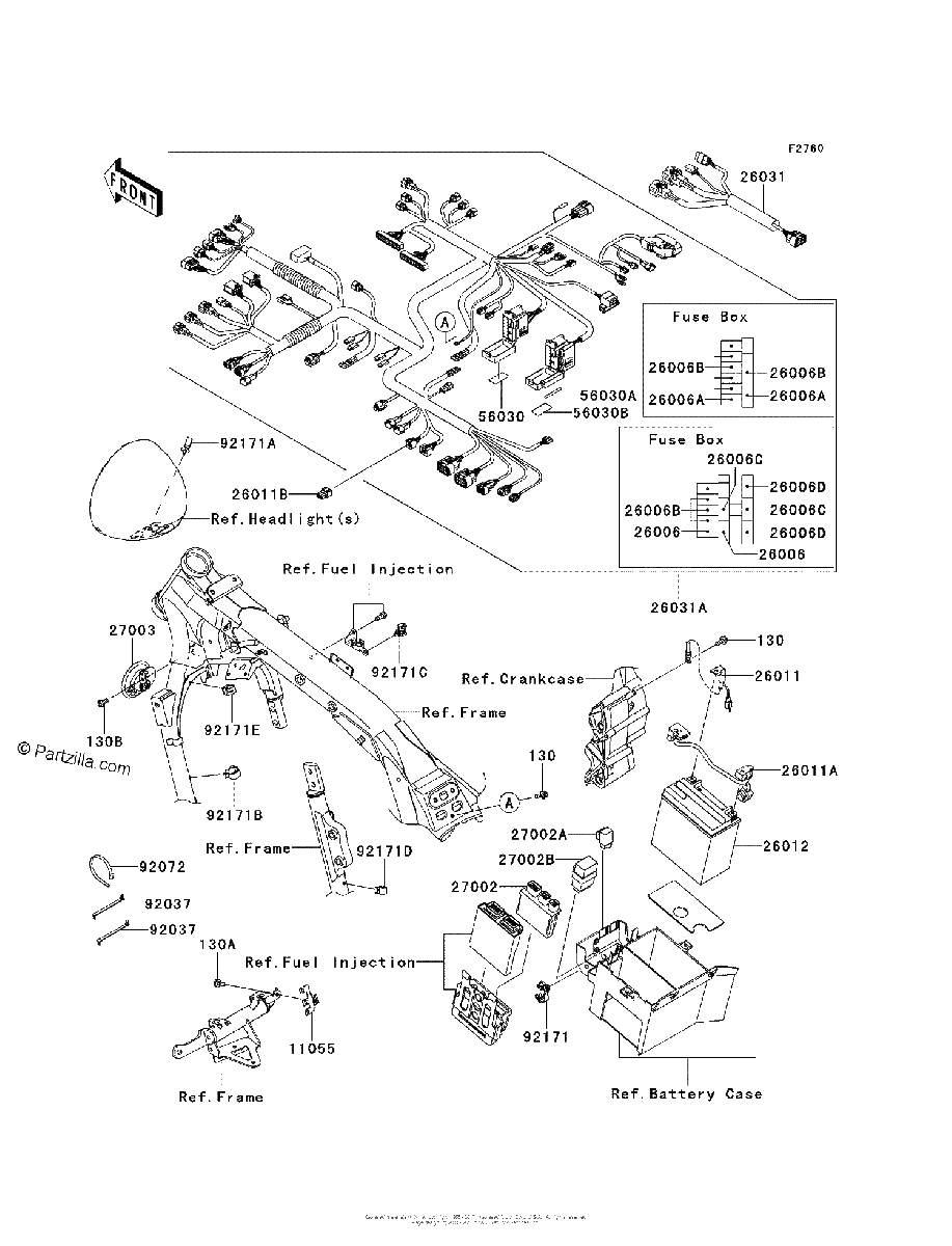 Diagrama de CHASSIS ELECTRICAL EQUIPMENT