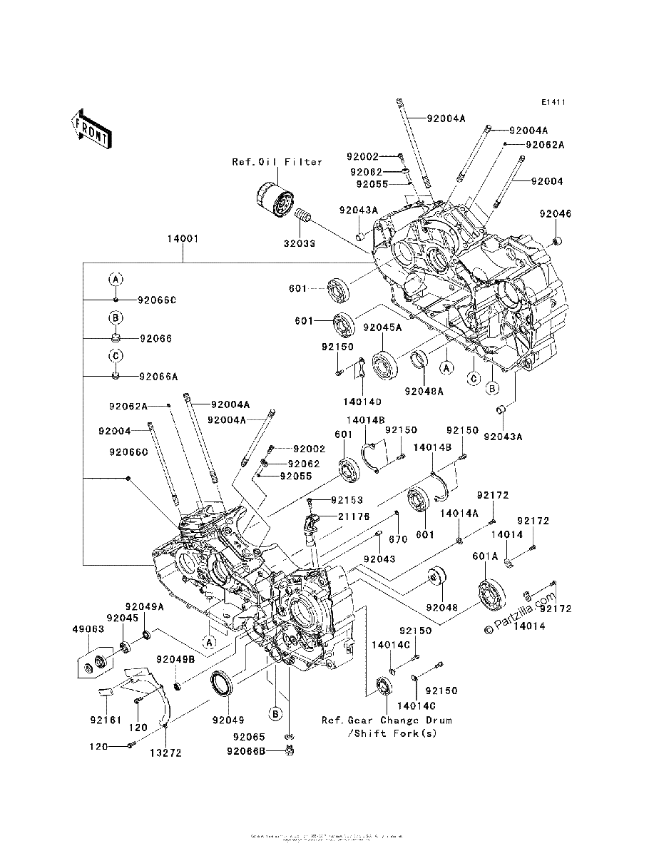 Diagrama de CRANKCASE