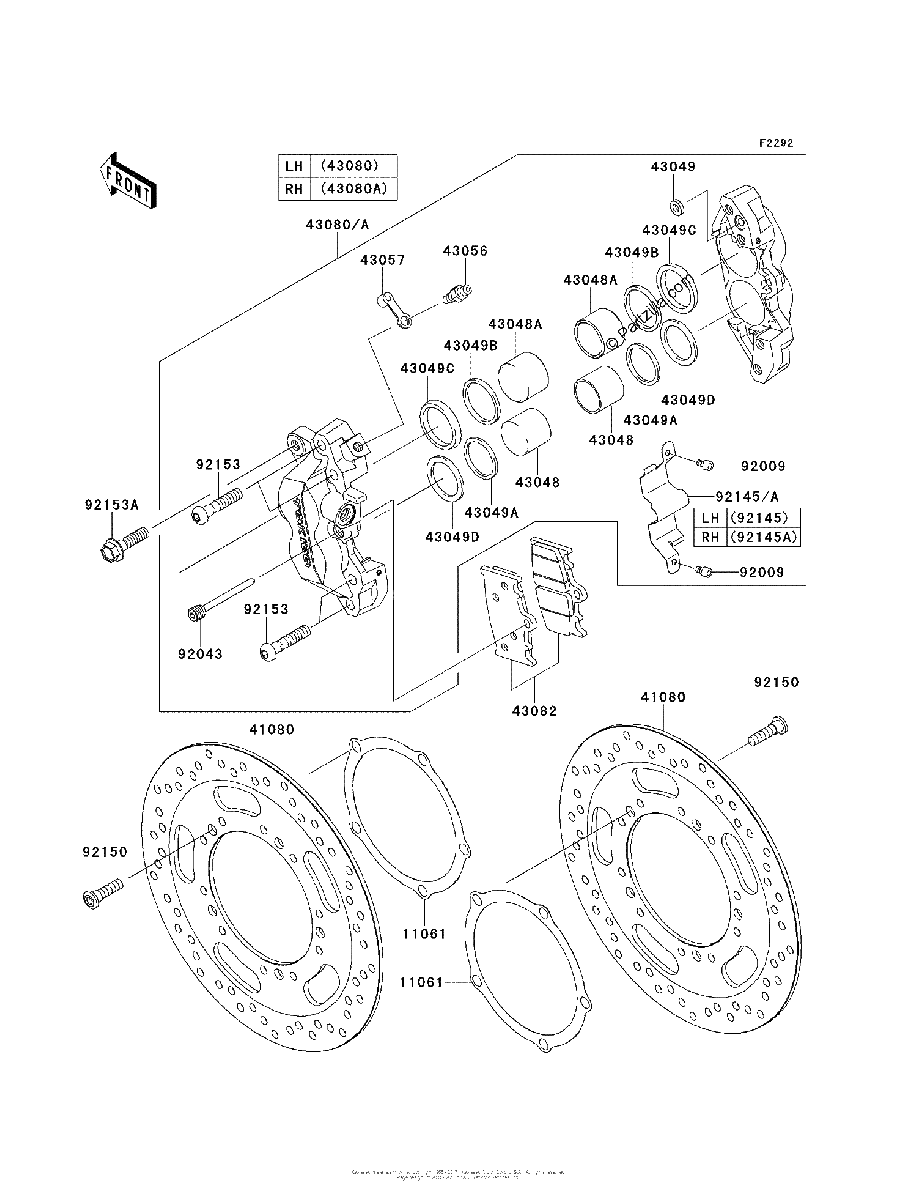 Diagrama de FRONT BRAKE