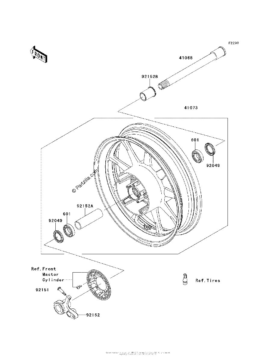 Diagrama de FRONT WHEEL
