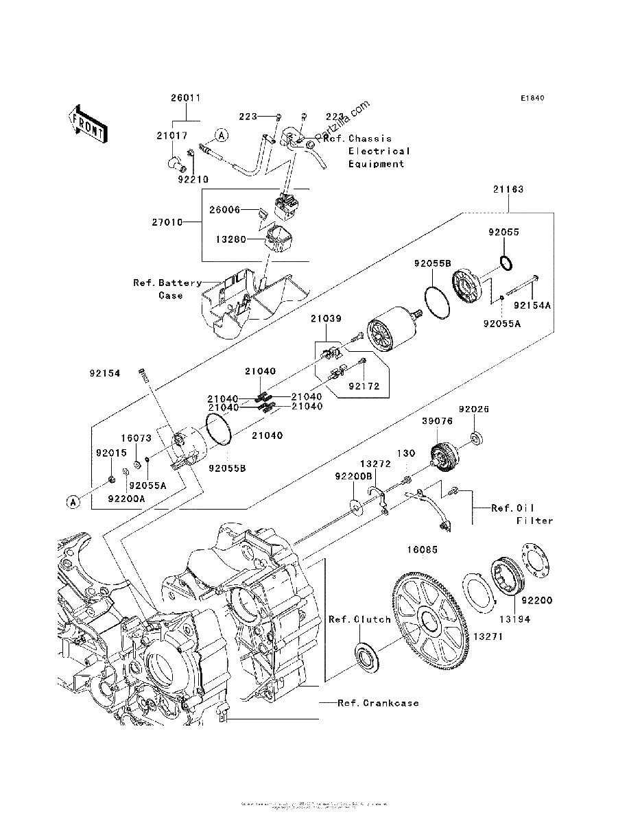 Diagrama de STARTER MOTOR