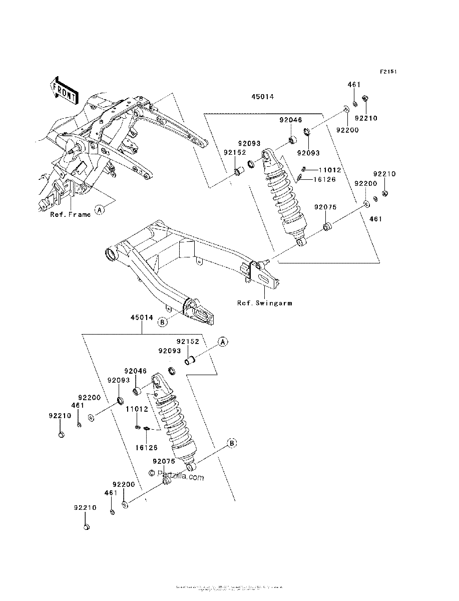 Diagrama de SUSPENSION SHOCK ABSORBER