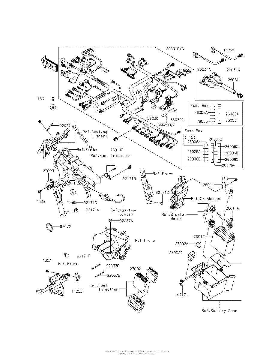 Diagrama de CHASSIS ELECTRICAL EQUIPMENT