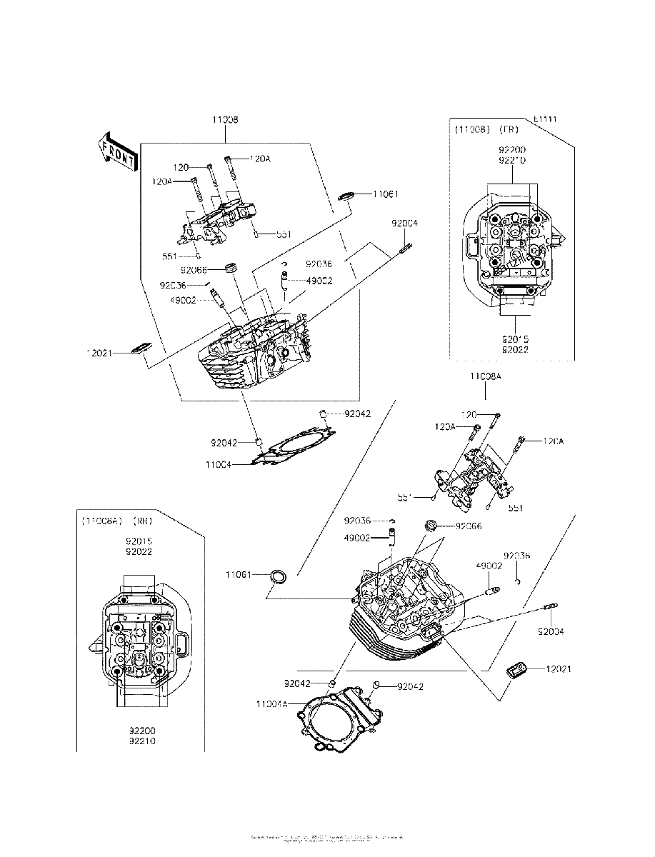 Diagrama de CYLINDER HEAD