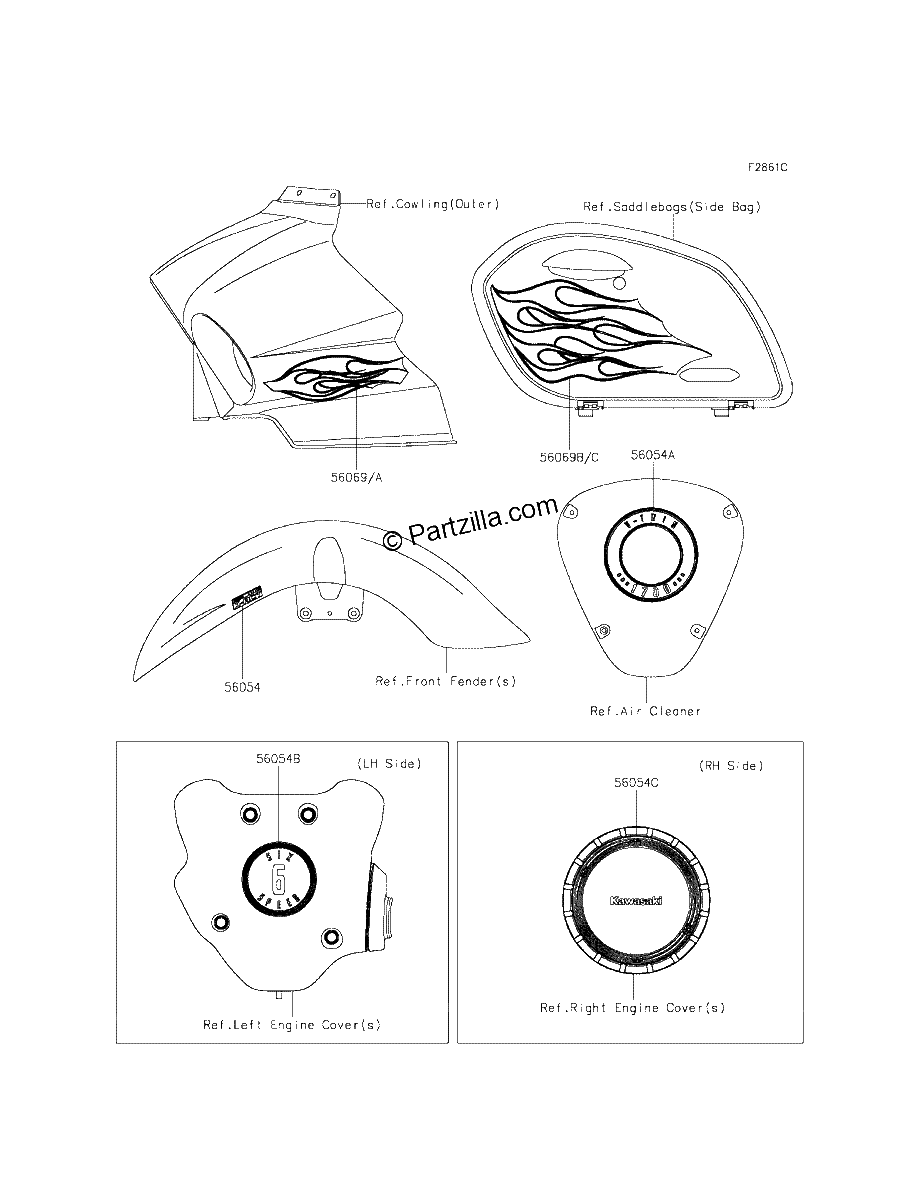 Diagrama de DECALS ORANGE KEFA