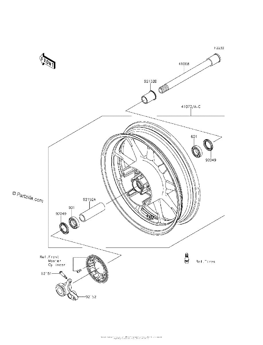 Diagrama de FRONT WHEEL