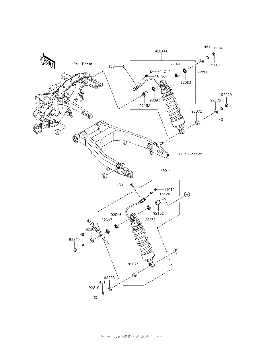 Diagrama de SUSPENSION SHOCK ABSORBER