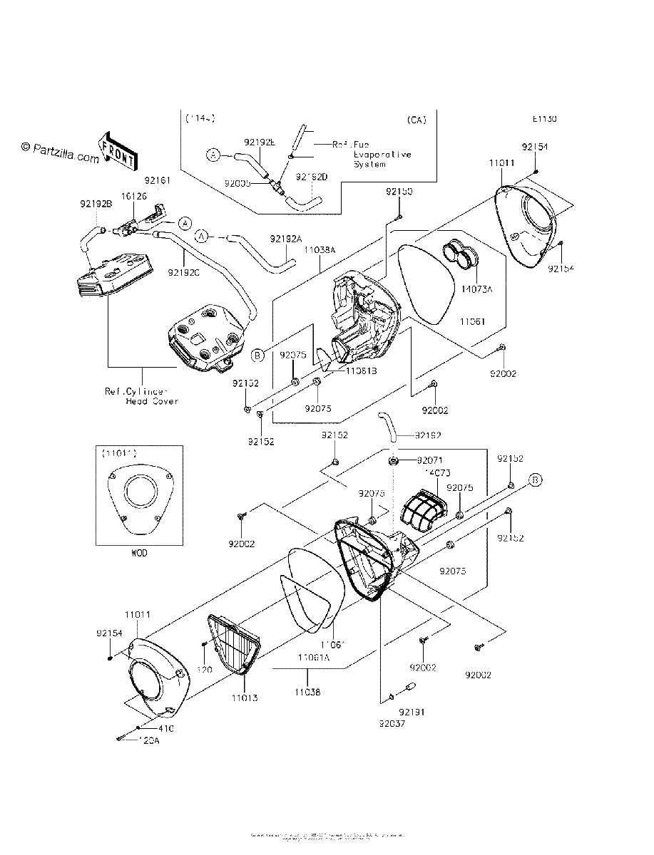 Diagrama de AIR CLEANER
