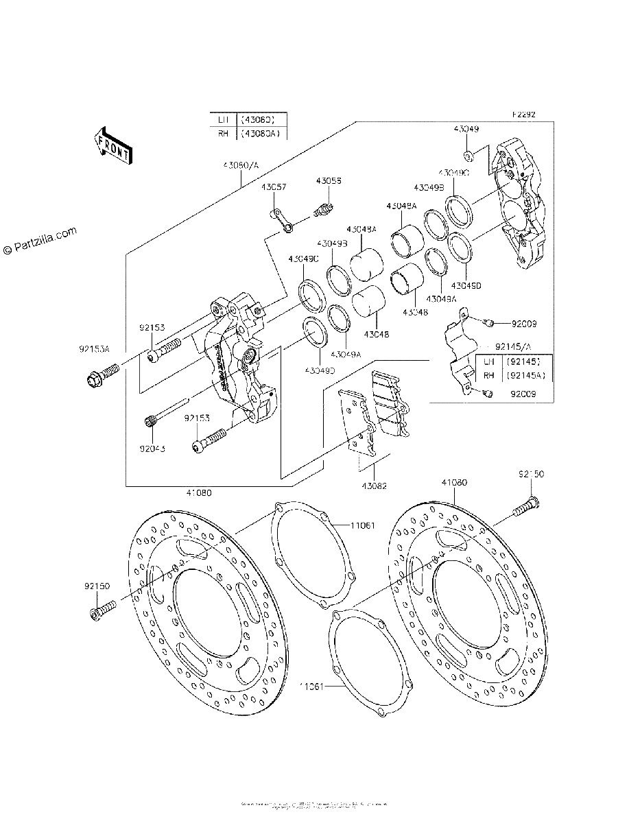 Diagrama de FRONT BRAKE