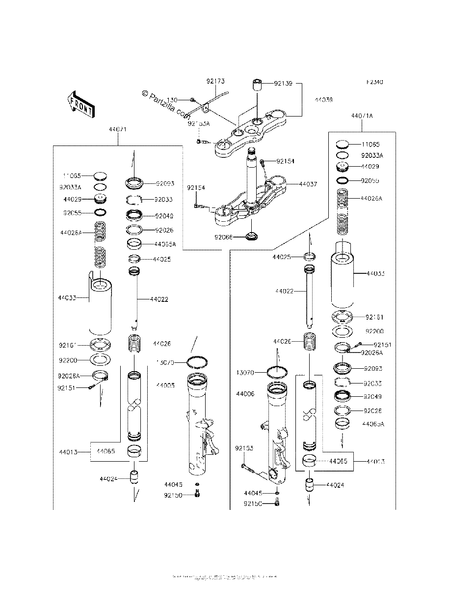 Diagrama de FRONT FORK