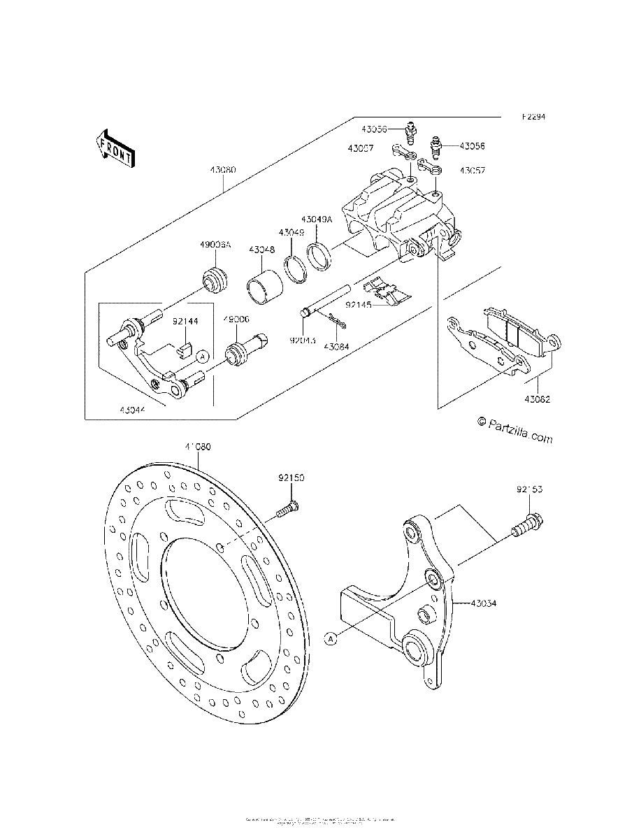 Diagrama de REAR BRAKE