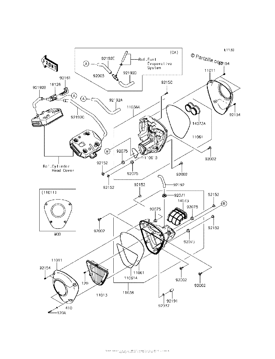 Diagrama de AIR CLEANER
