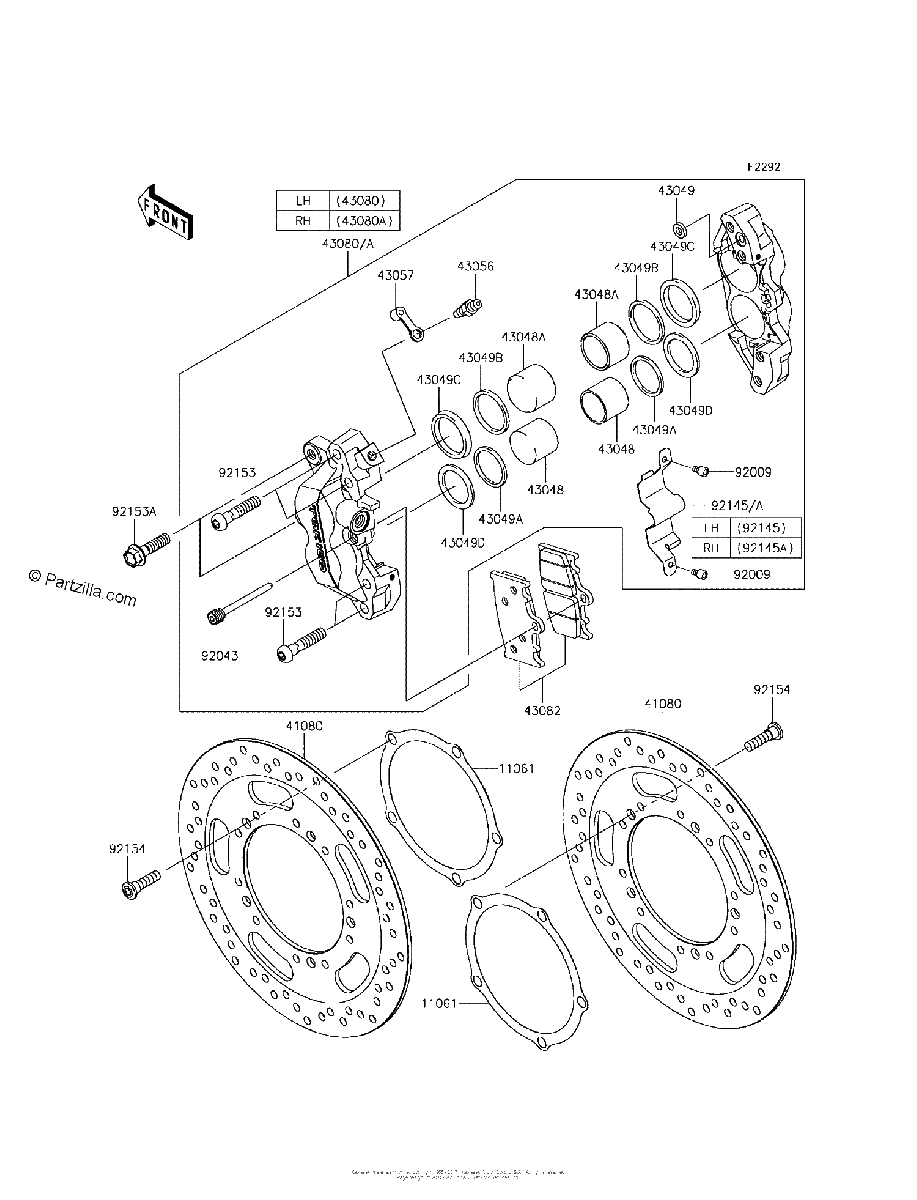 Diagrama de FRONT BRAKE
