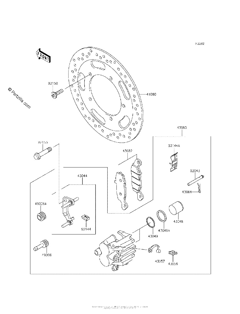 Diagrama de FRONT BRAKE
