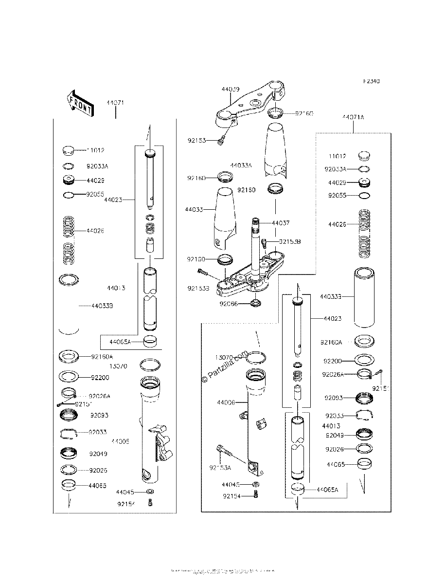Diagrama de FRONT FORK