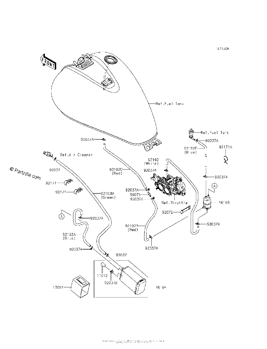 Diagrama de FUEL EVAPORATIVE SYSTEM DCF DFF CA