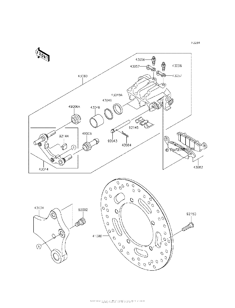 Diagrama de REAR BRAKE