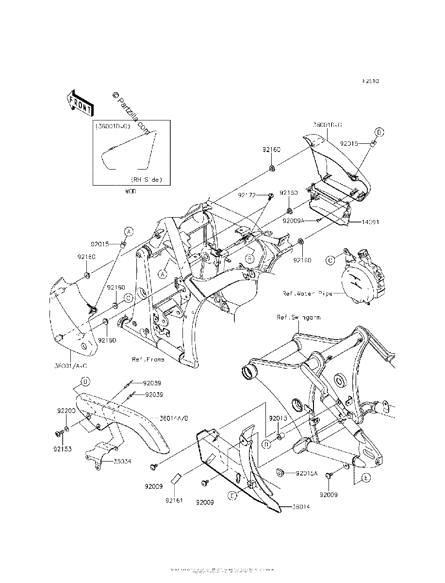 Diagrama de SIDE COVERS CHAIN COVER