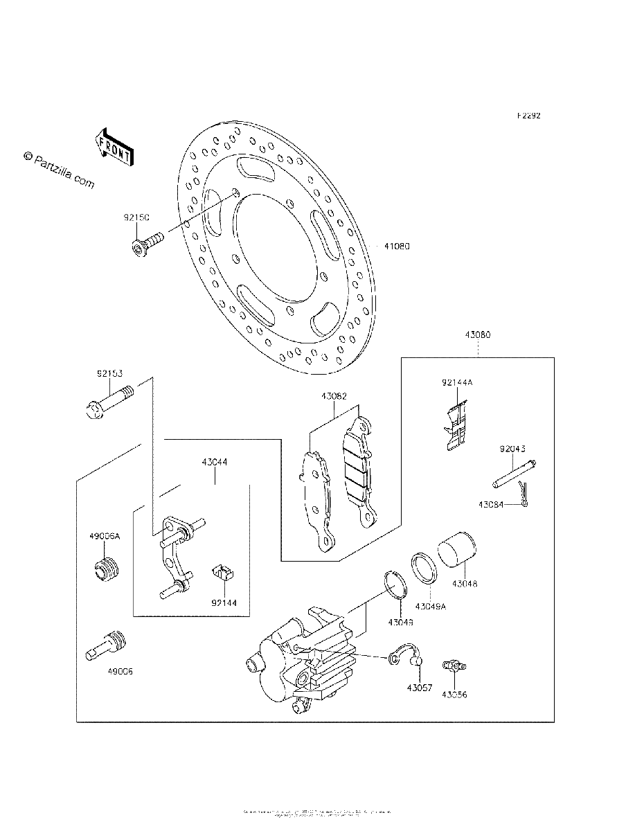 Diagrama de FRONT BRAKE