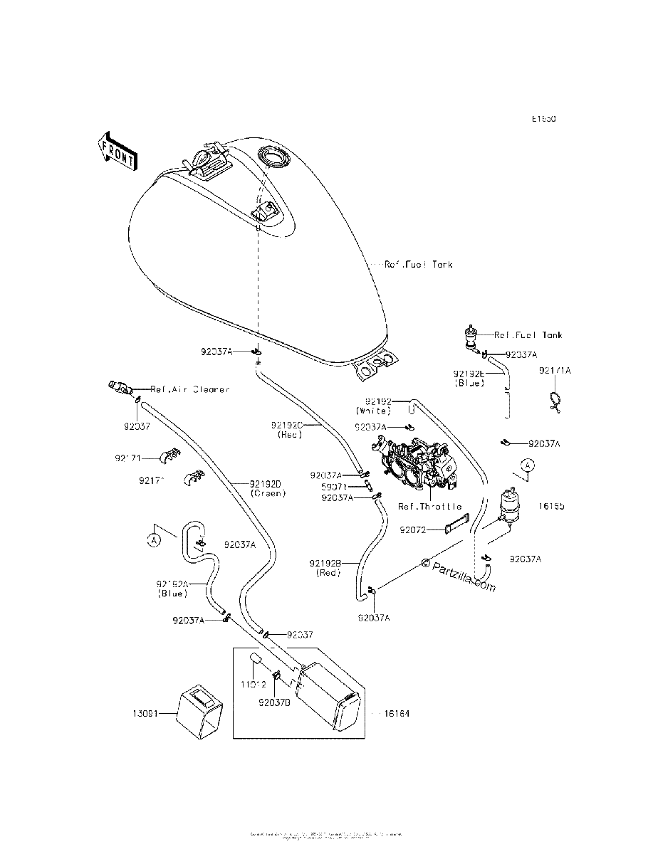 Diagrama de FUEL EVAPORATIVE SYSTEM CA