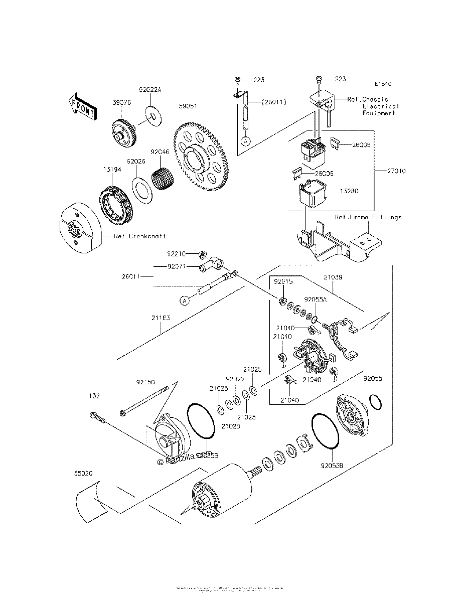 Diagrama de STARTER MOTOR