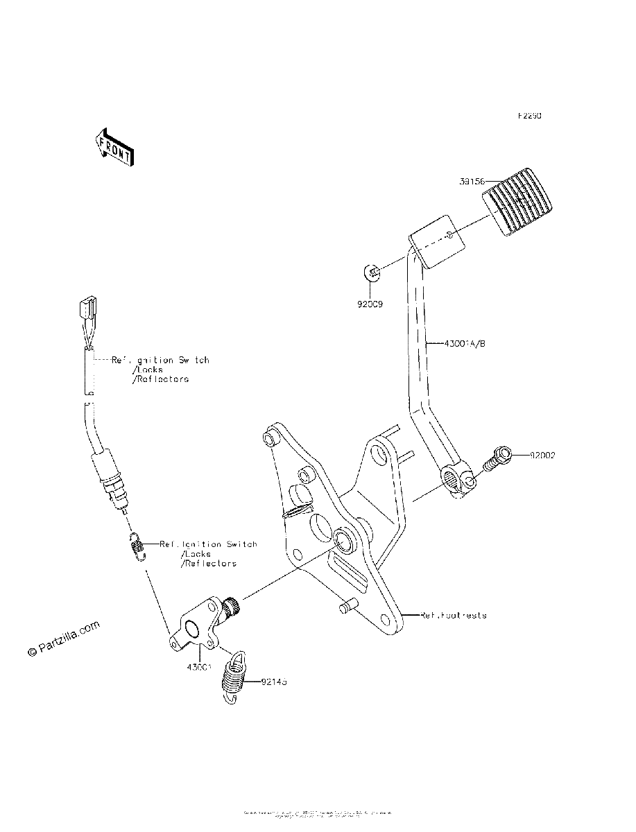 Diagrama de BRAKE PEDAL TORQUE LINK